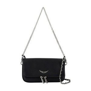 Zadig & Voltaire Rock Nano Wallet On Chain - Leather - Black - NWT